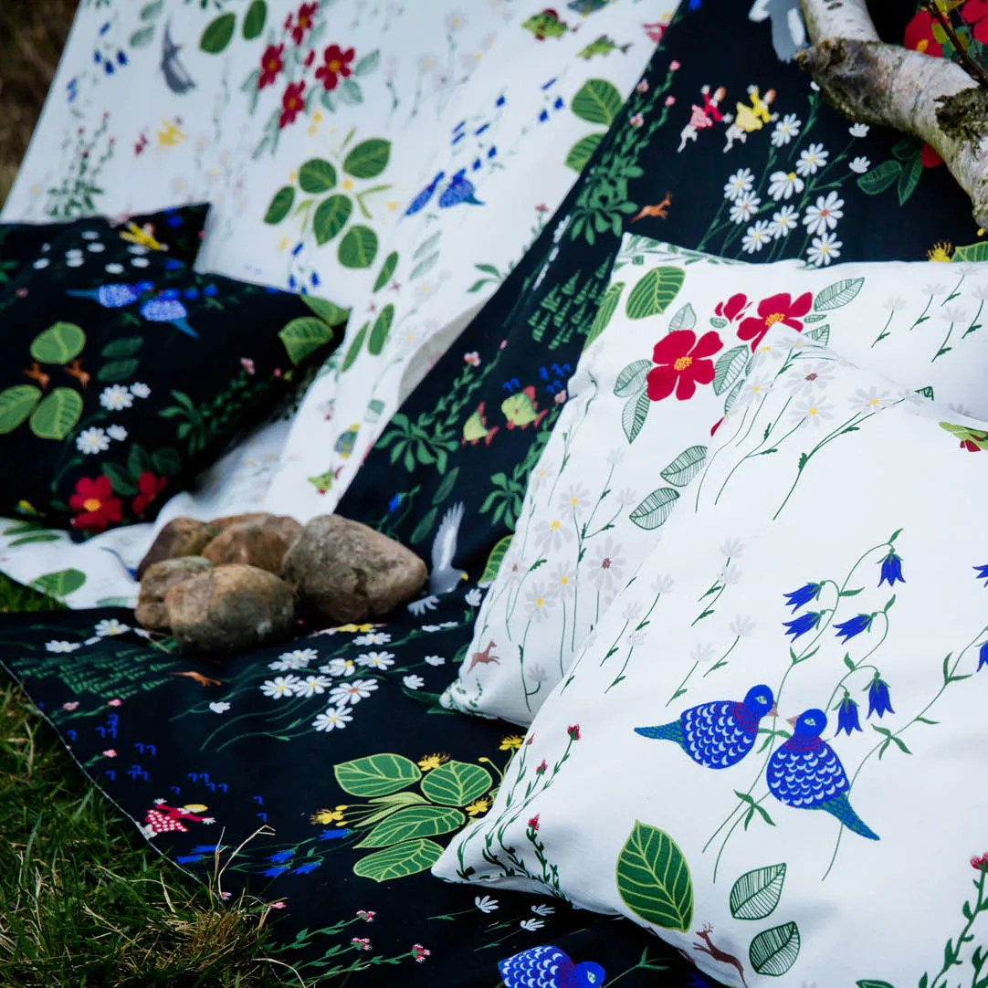 Himlajorden tekstil, hvid Arvidssons Textil