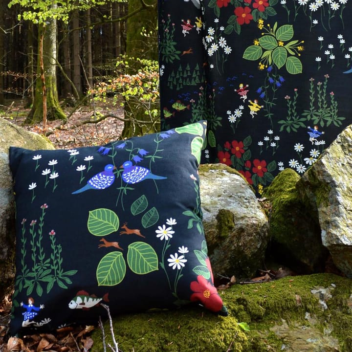 Himlajorden tekstil, sort Arvidssons Textil