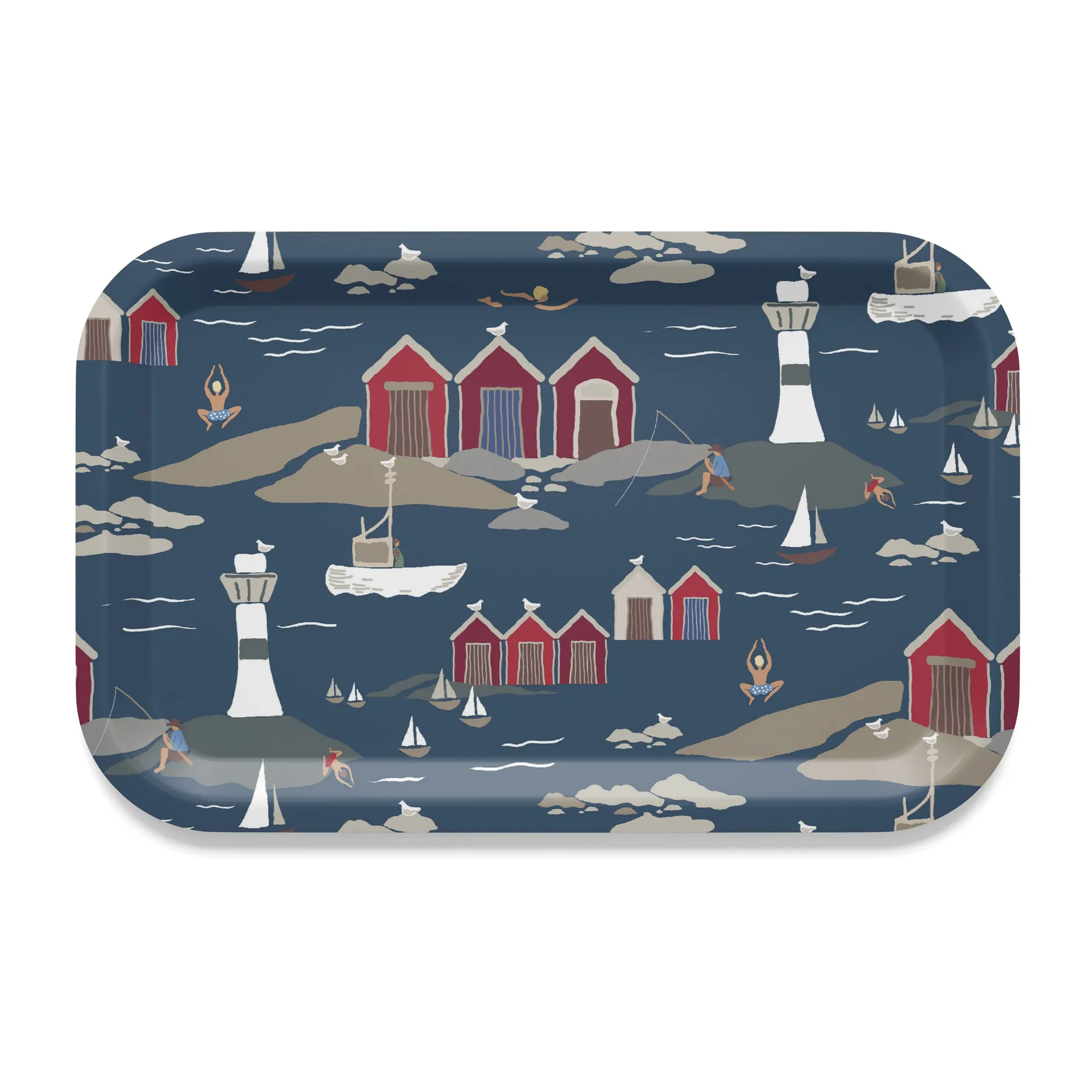 Kust bakke 20x27 cm, Blå Arvidssons Textil