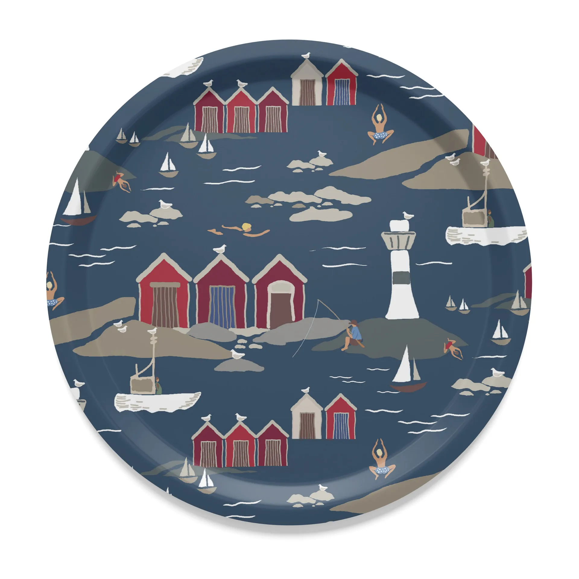 Kust bakke Ø31 cm, Blå Arvidssons Textil