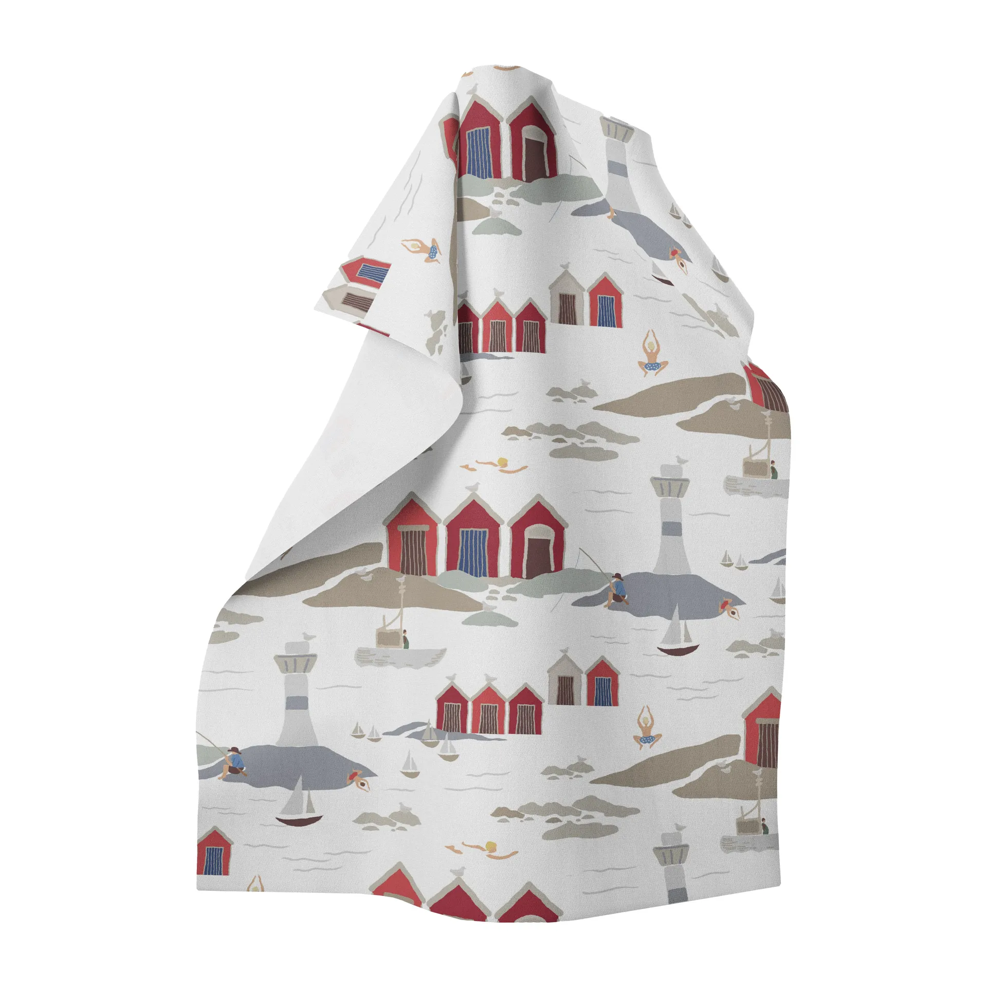 Kust viskestykke 65x85 cm, Hvid Arvidssons Textil