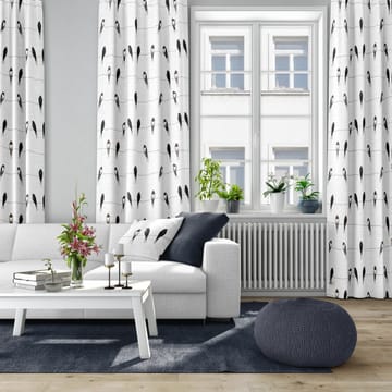 Ladusvalor stof - hvid - Arvidssons Textil