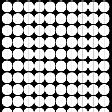 Lane tekstil - hvide cirkler - Arvidssons Textil