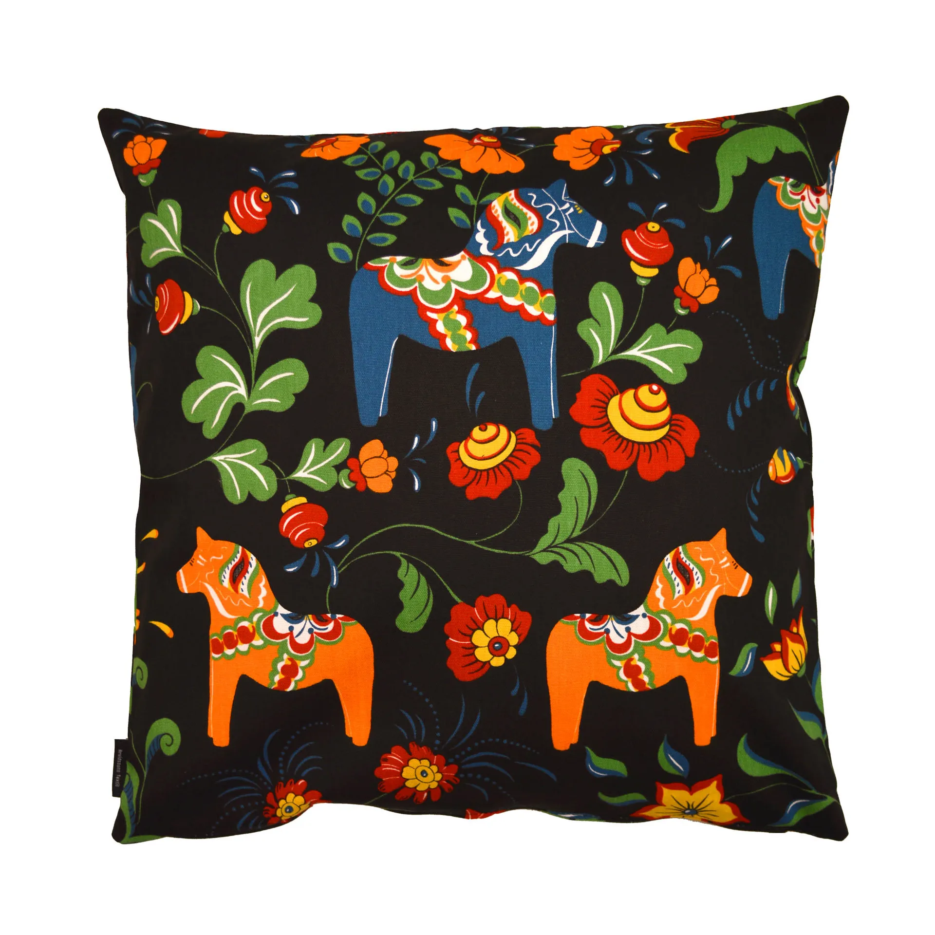 Leksand pudebetræk, sort Arvidssons Textil