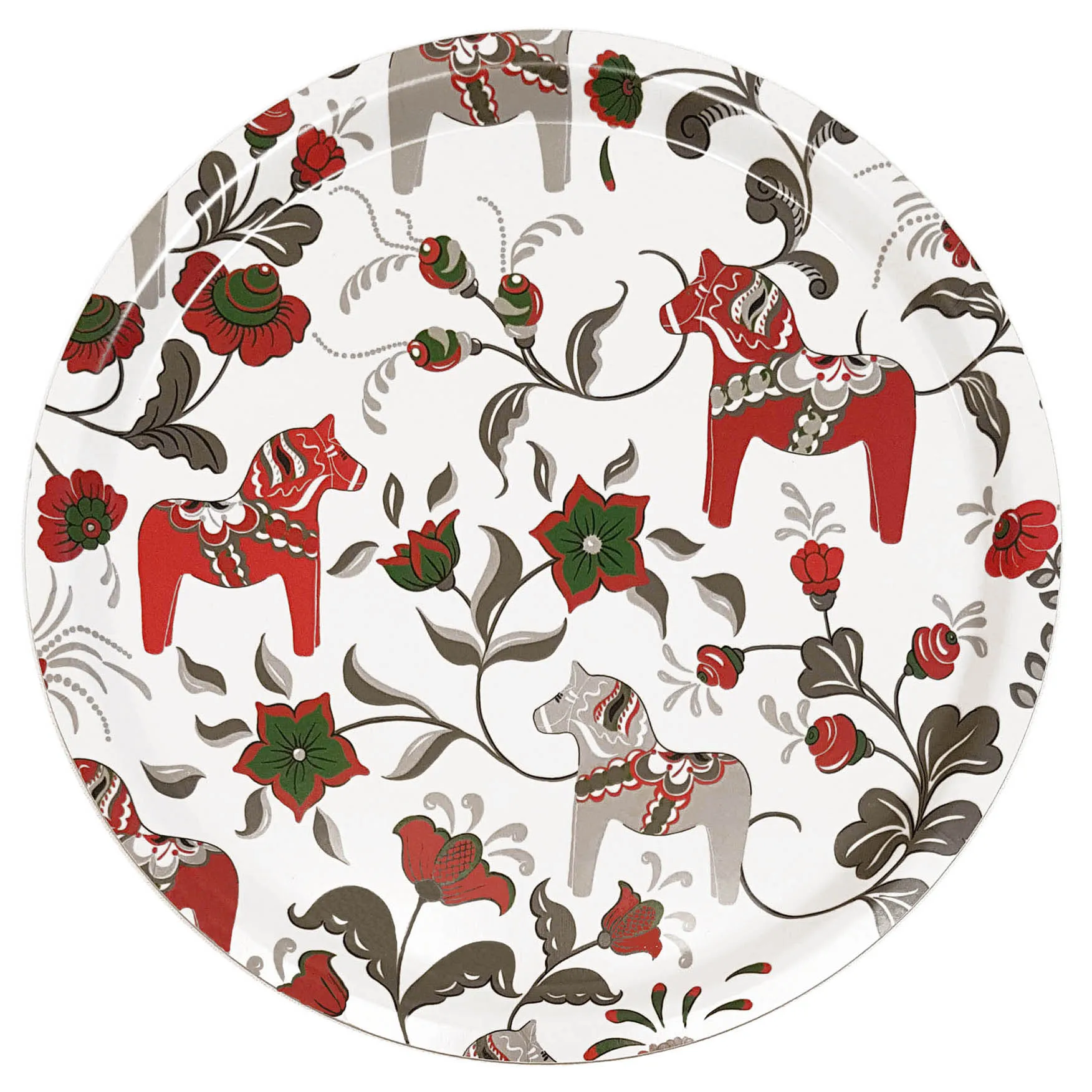 Leksand rund bakke Ø31 cm, Vinrød Arvidssons Textil