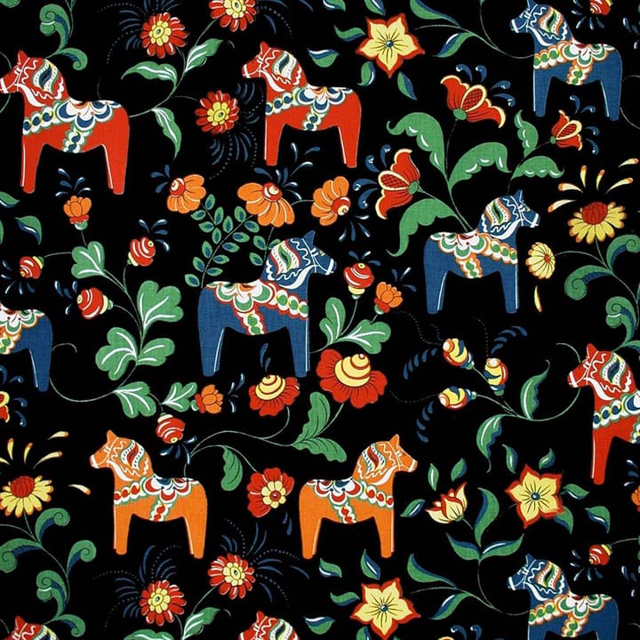 Leksand tekstil - sort - Arvidssons Textil