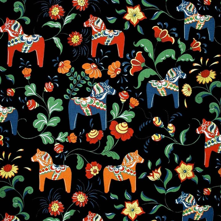 Leksand tekstil - sort - Arvidssons Textil