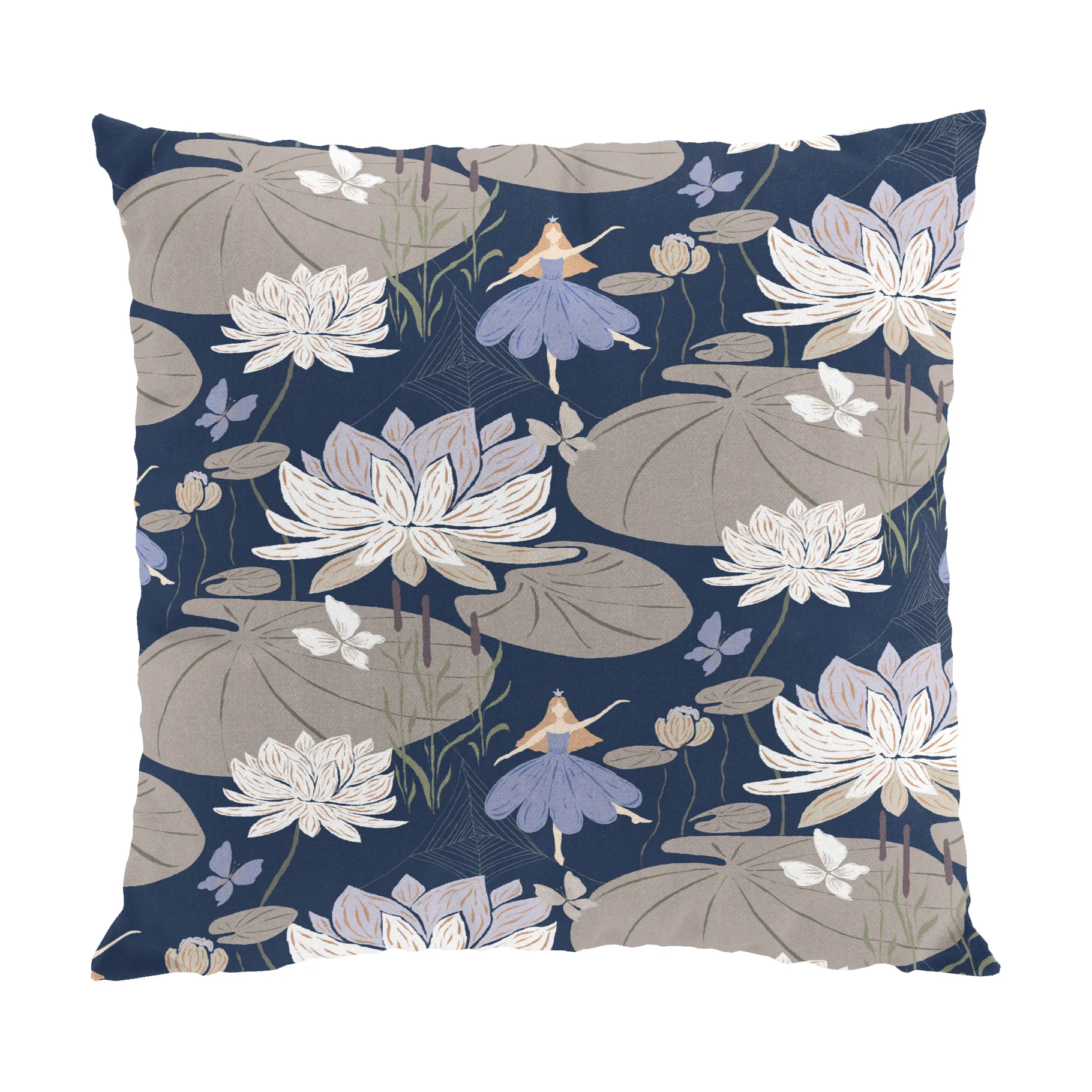 Lily pudebetræk 47x47 cm, Blå Arvidssons Textil
