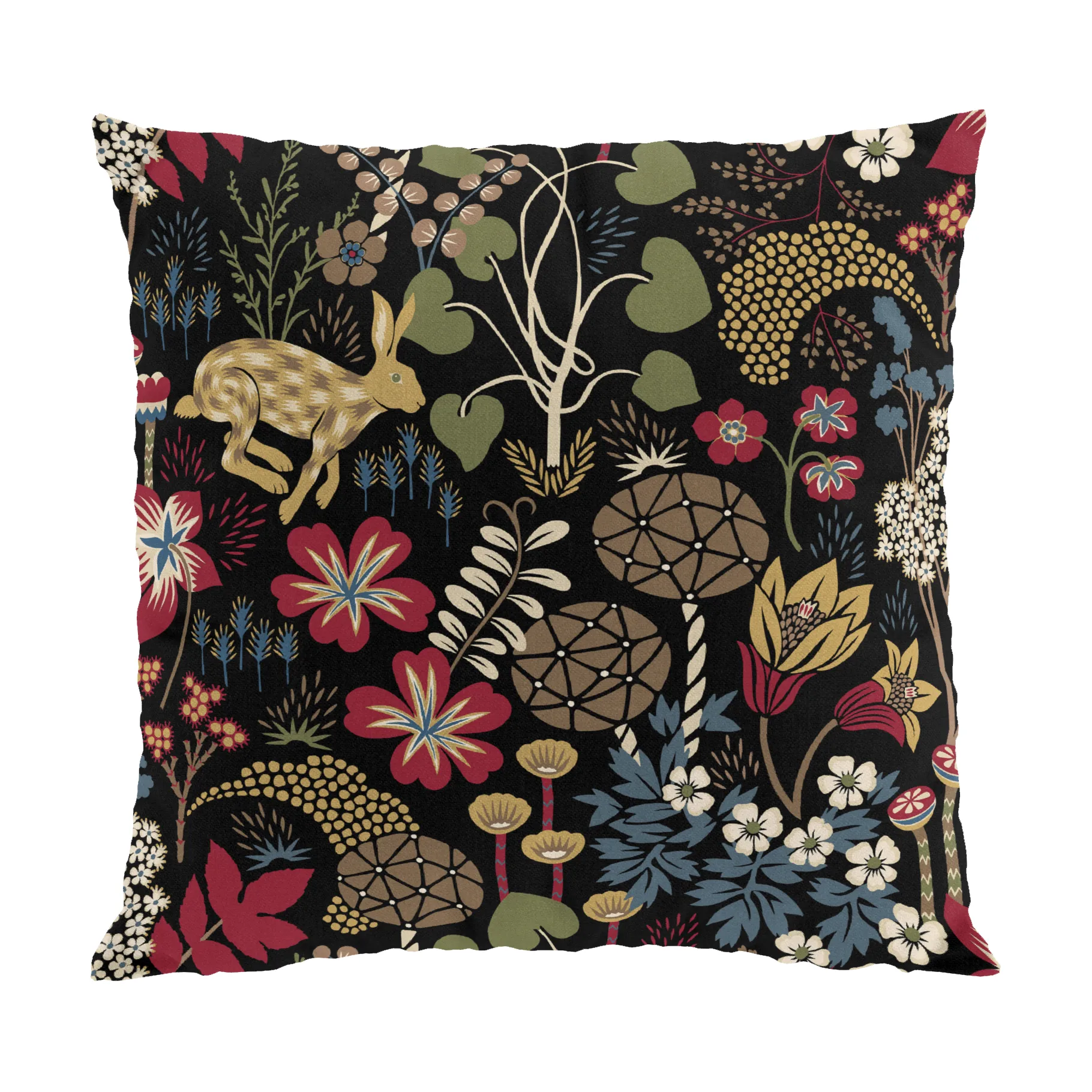 Lyckeflykt pudebetræk 47x47 cm, Rød/Brun Arvidssons Textil