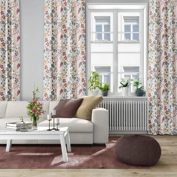 Lyckeflykt stof - Rust/Brun - Arvidssons Textil