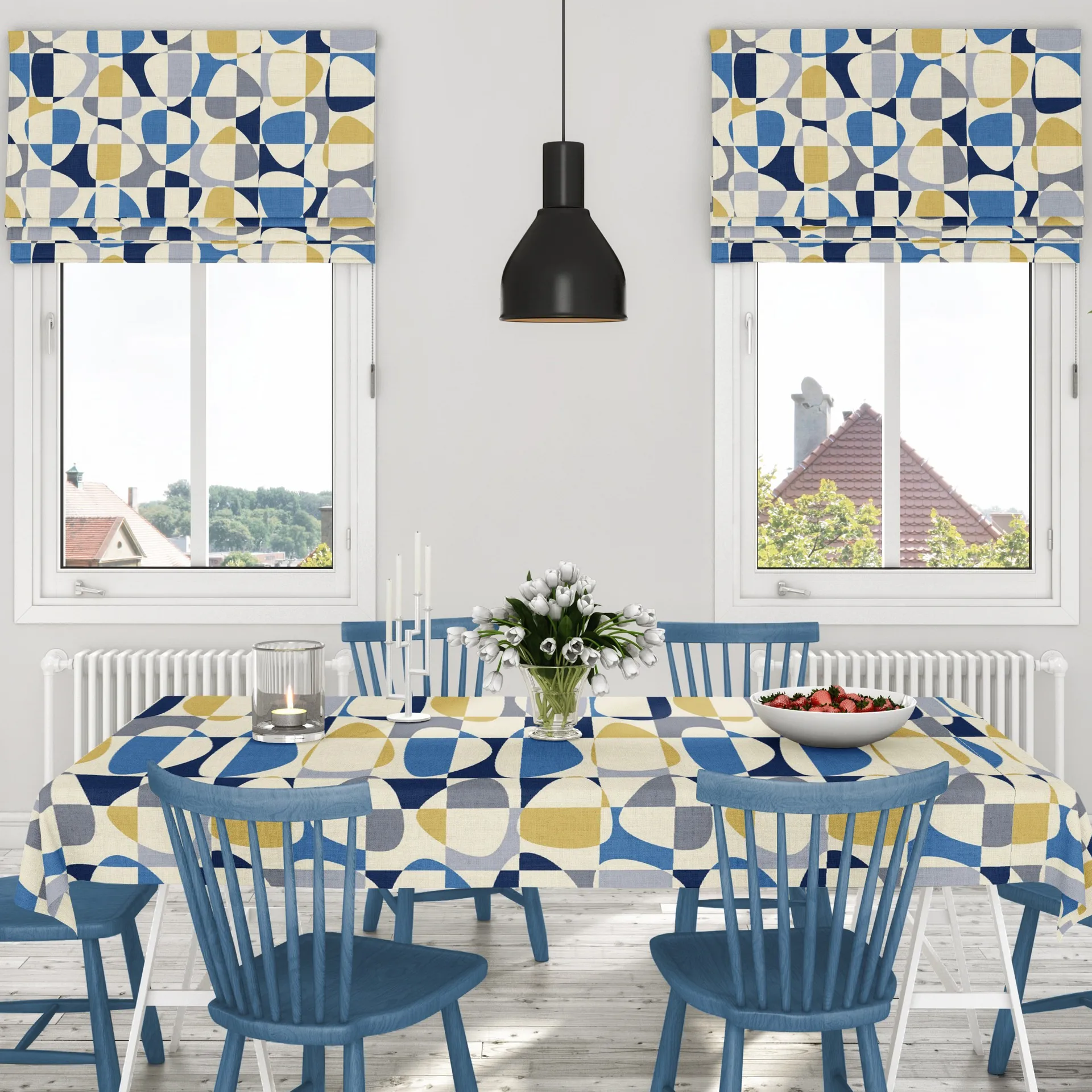 Mosaik voksdug, Blå Arvidssons Textil