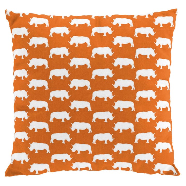 Noshörning pudebetræk - orange - Arvidssons Textil