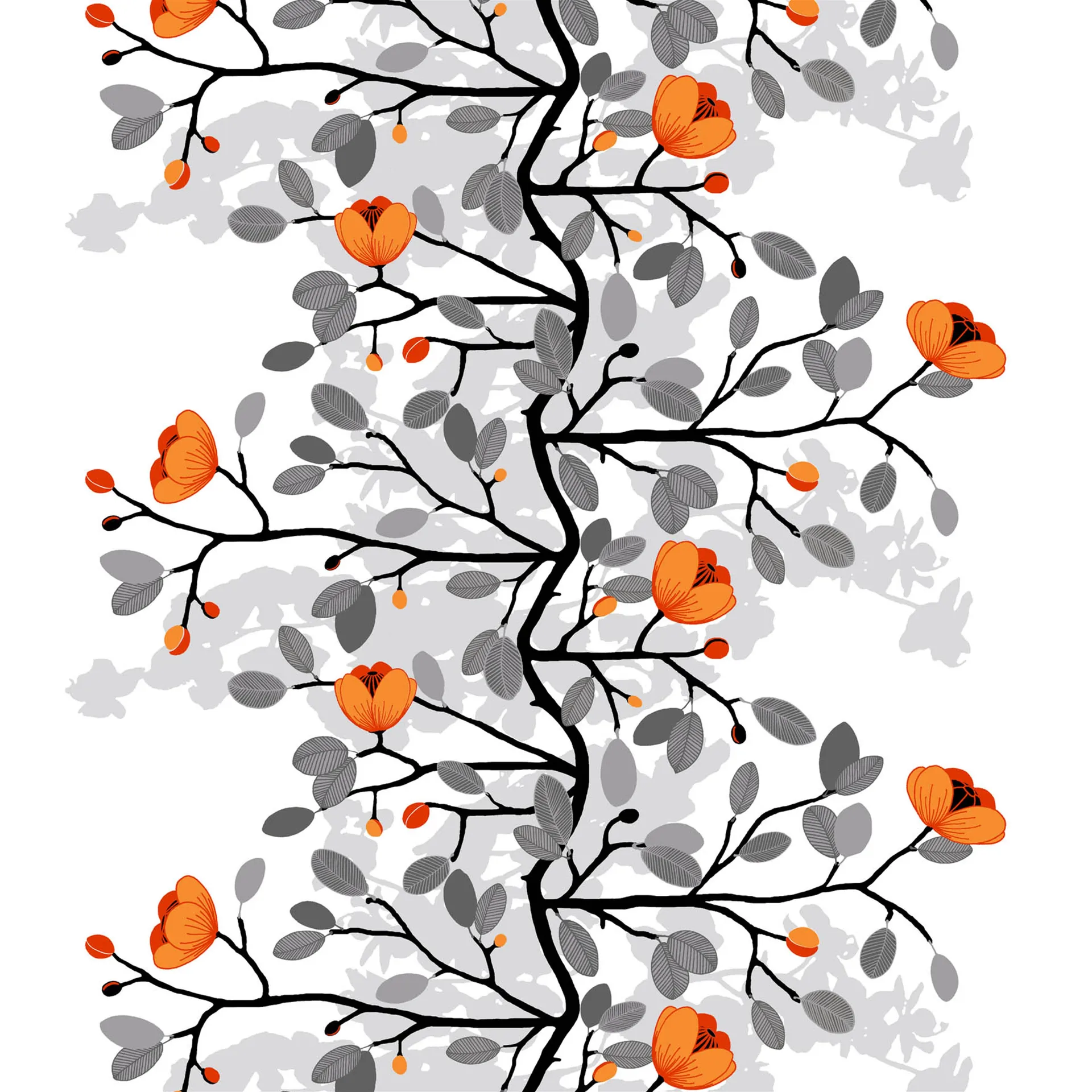 Ofelia tekstil, orange Arvidssons Textil