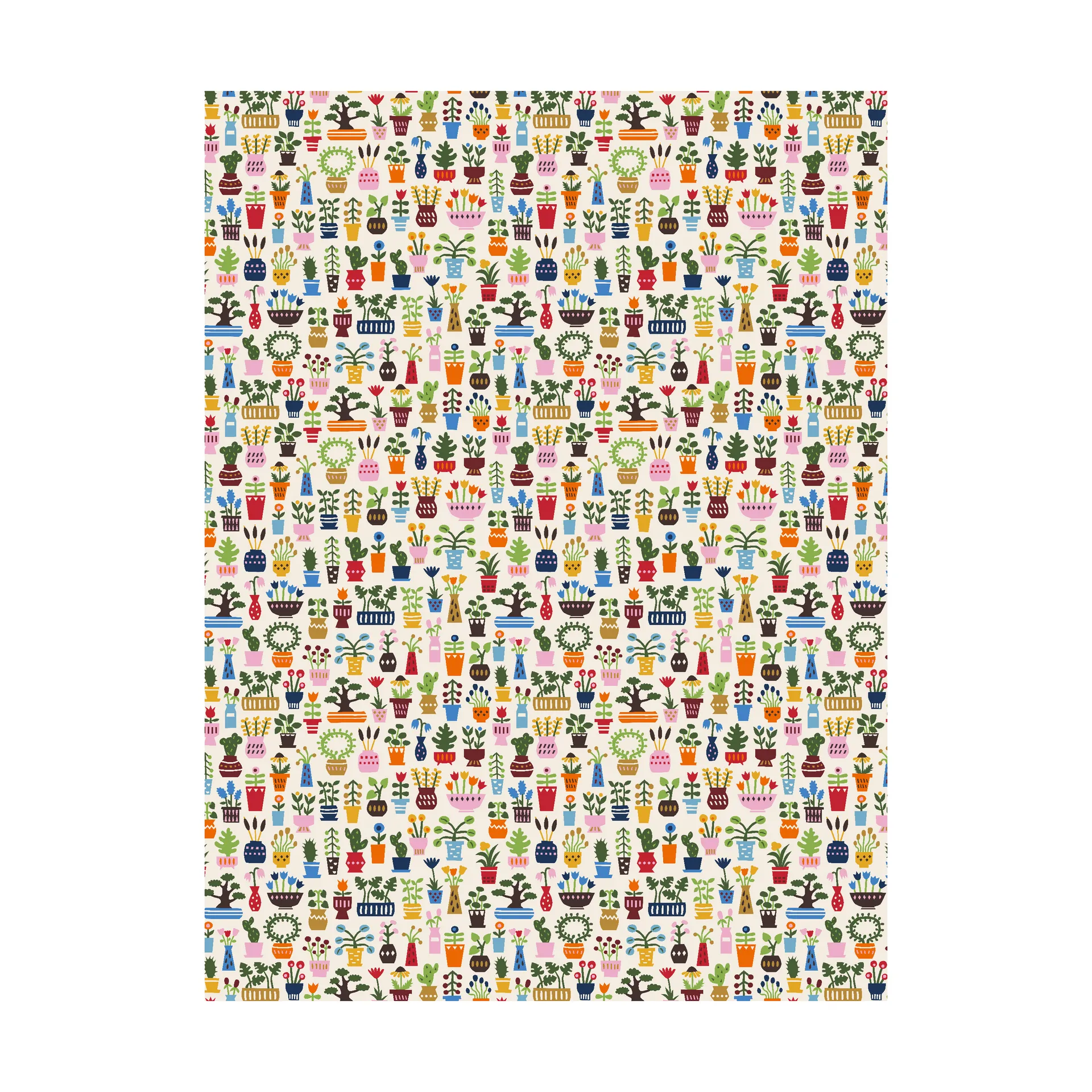 Orangeriet stof, Flerfarvet Arvidssons Textil