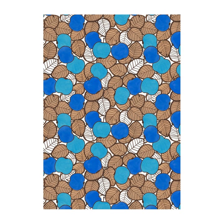 Päppel stof - Grøn/Blå - Arvidssons Textil