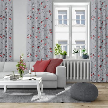 Paradisäpplen tekstil - Grå/Rød - Arvidssons Textil