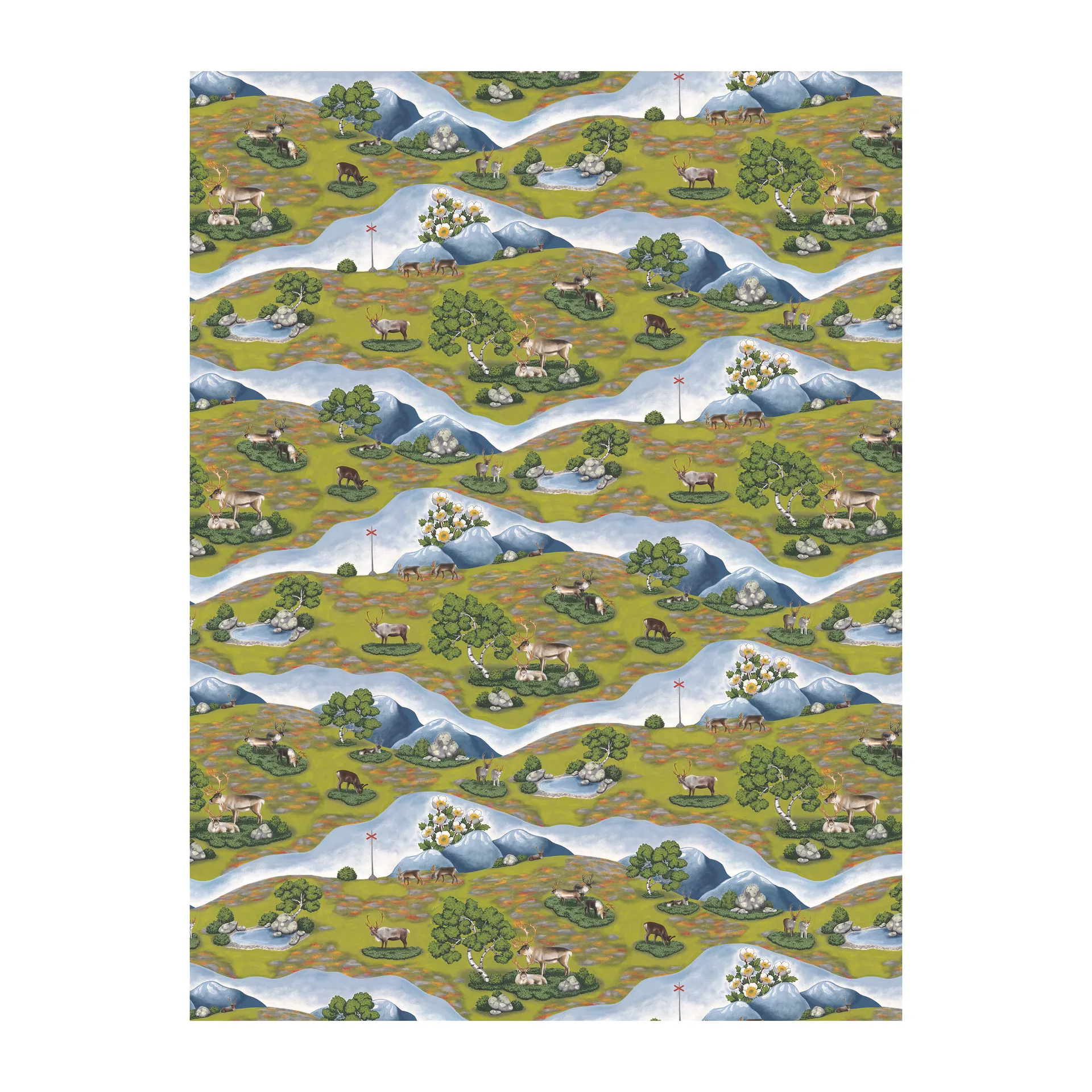 Renvandring stof, Grøn Arvidssons Textil