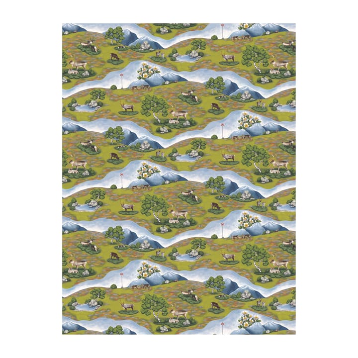 Renvandring stof - Grøn - Arvidssons Textil