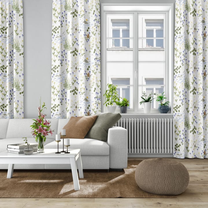 Rönnerdahl stof, Offwhite/Grøn Arvidssons Textil