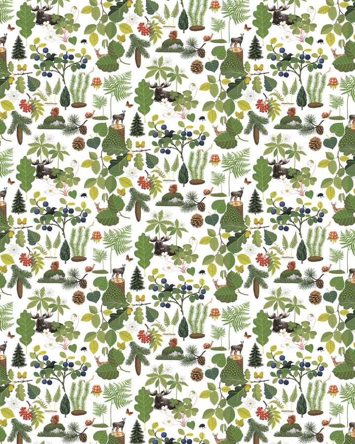 Skogsliv stof - Grøn - Arvidssons Textil