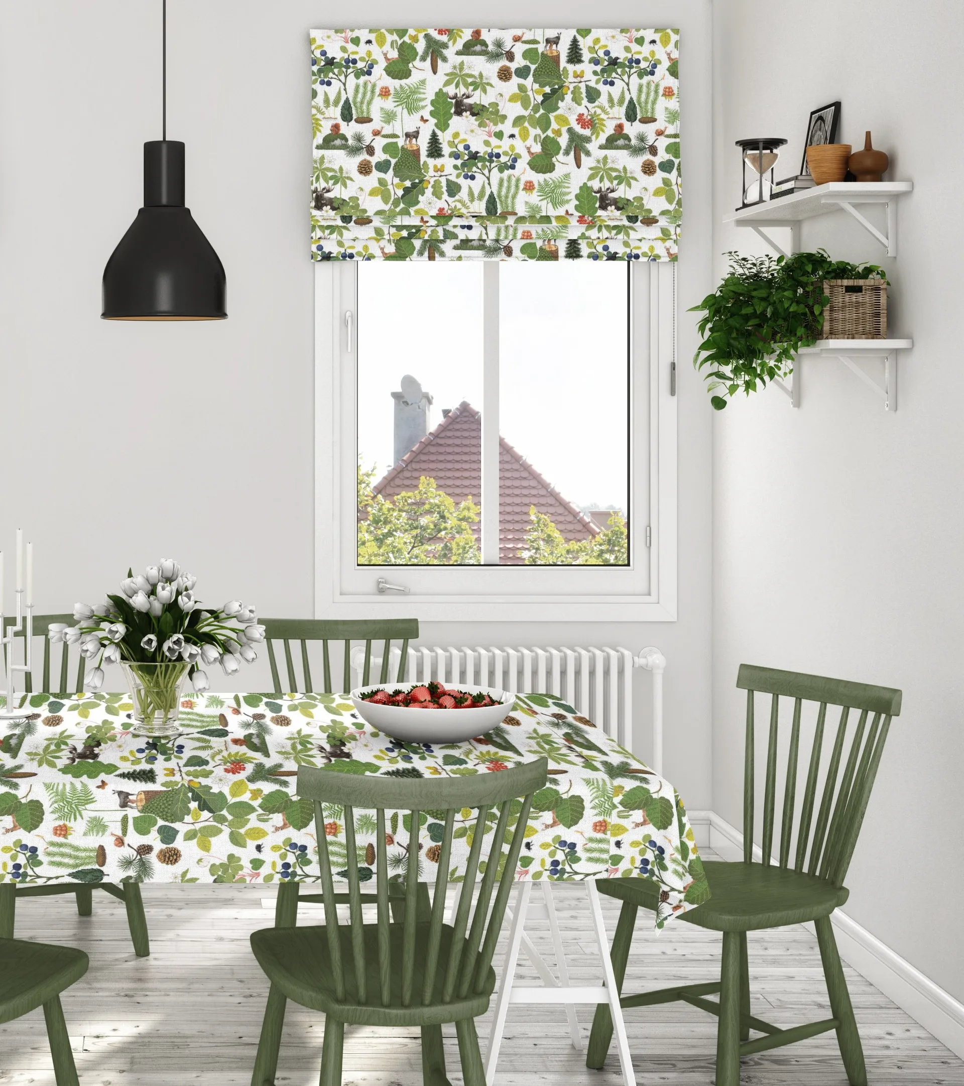 Skogsliv voksdug, Grøn Arvidssons Textil