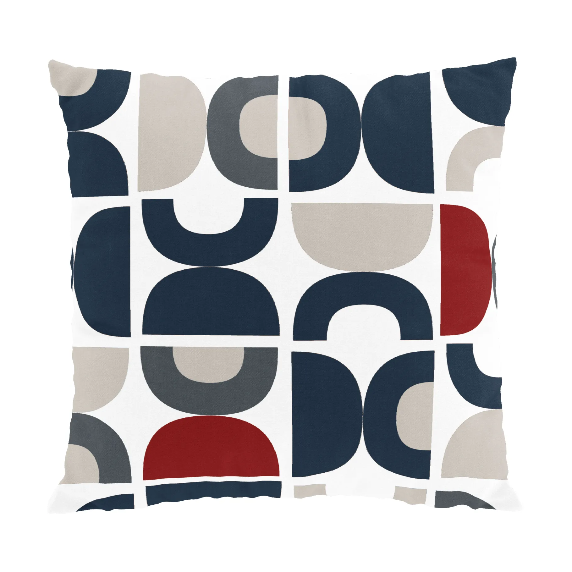 Spiraldans pudebetræk 47x47 cm, Blå Arvidssons Textil