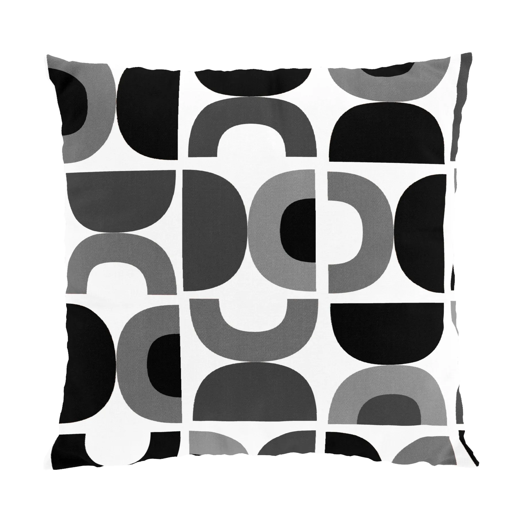 Spiraldans pudebetræk 47x47 cm, Grå Arvidssons Textil