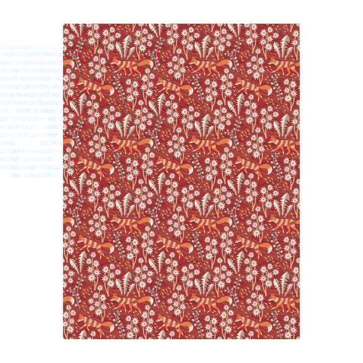Stjärnspeja voksdug - Rød - Arvidssons Textil