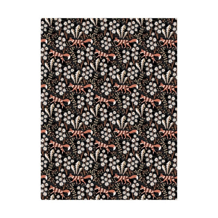 Stjärnspeja voksdug - Sort/Rust - Arvidssons Textil