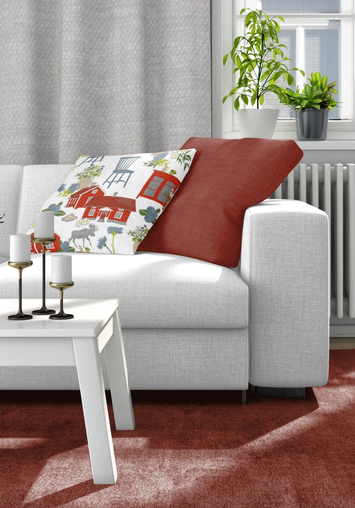 Strövtåg pudebetræk 47x47 cm, Rød Arvidssons Textil