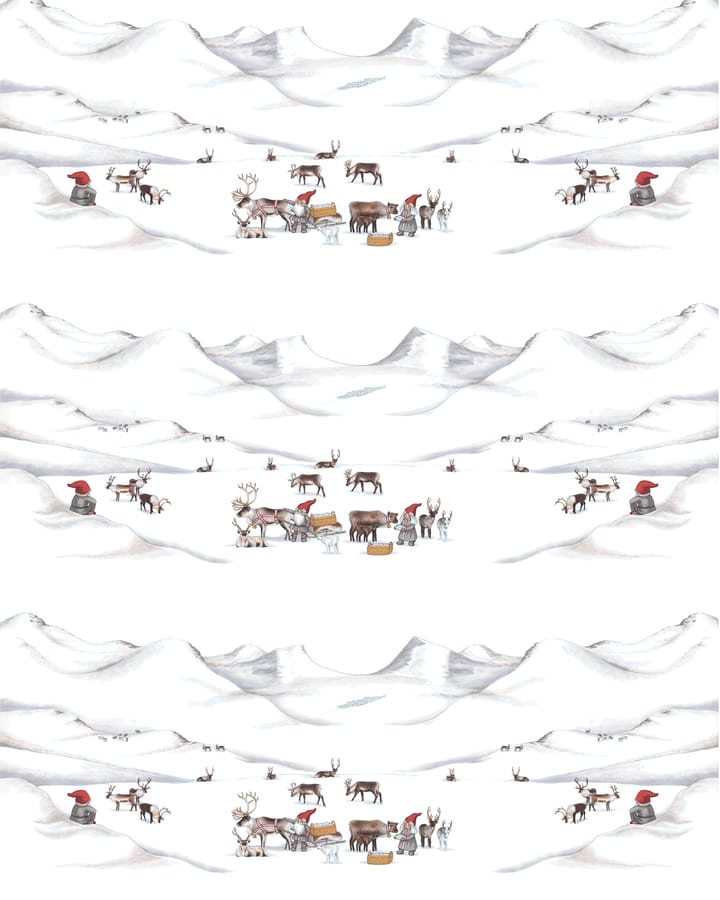 Tomteland stof
 - Offwhite/Grå - Arvidssons Textil