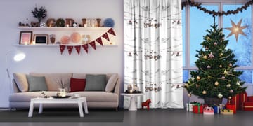 Tomteland stof
 - Offwhite/Grå - Arvidssons Textil