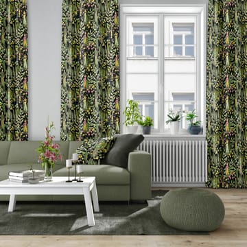 Trädgård pudebetræk 47x47 cm - Sort/Grøn - Arvidssons Textil