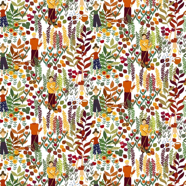 Trädgård stof - Rust - Arvidssons Textil