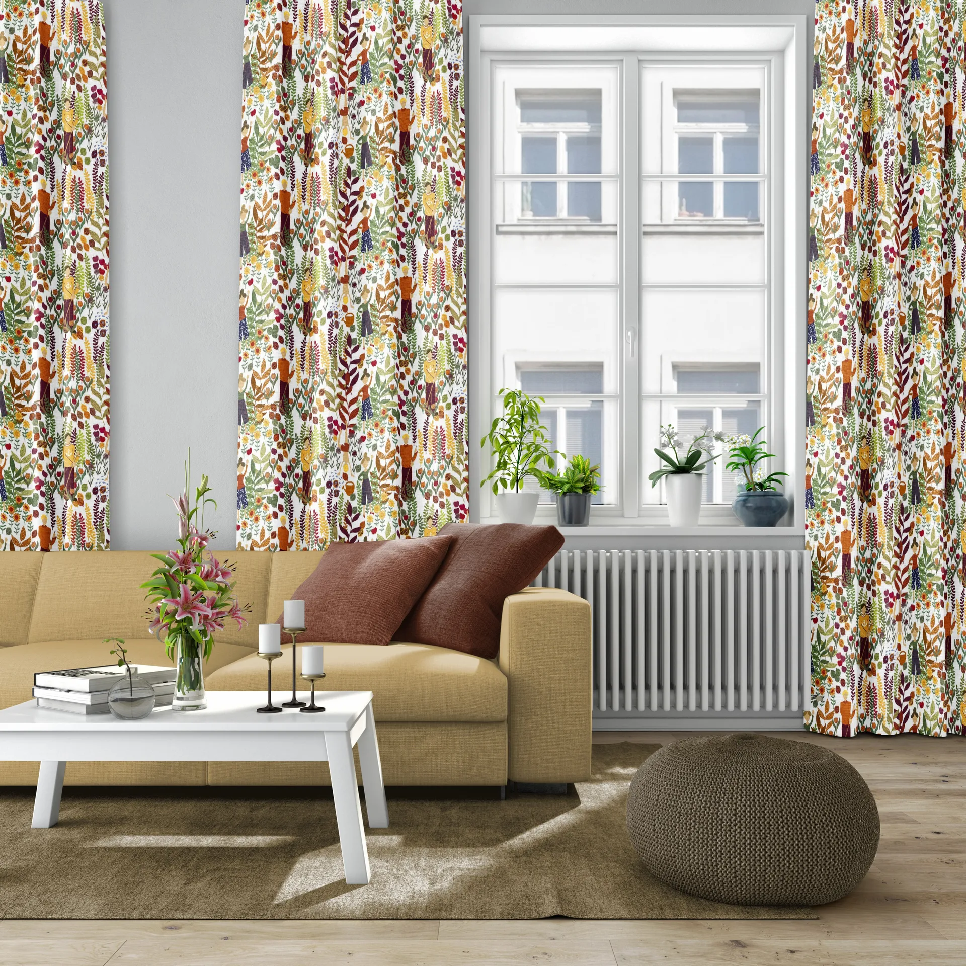 Trädgård stof, Rust Arvidssons Textil