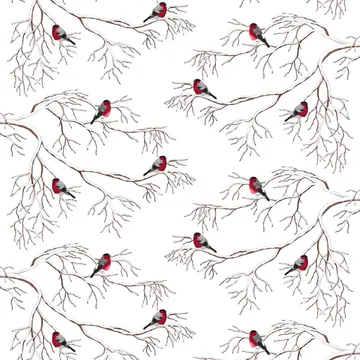 Vinterland stof - Offwhite - Arvidssons Textil