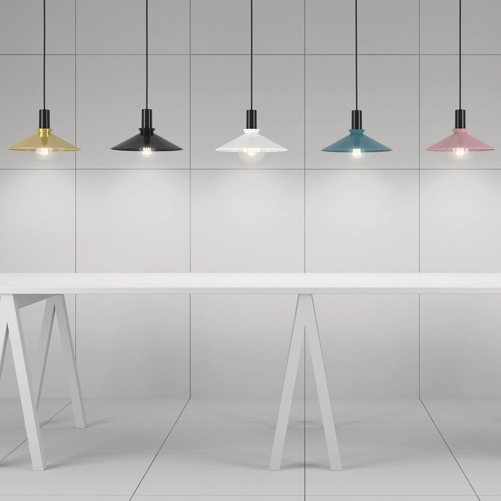 Cobbler loftslampe, champagne (messing) Ateljé Lyktan