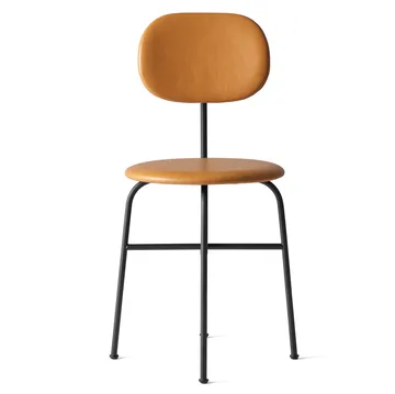 Afteroom spisestol sorte ben læderbetræk - Dakar 0250 - Audo Copenhagen