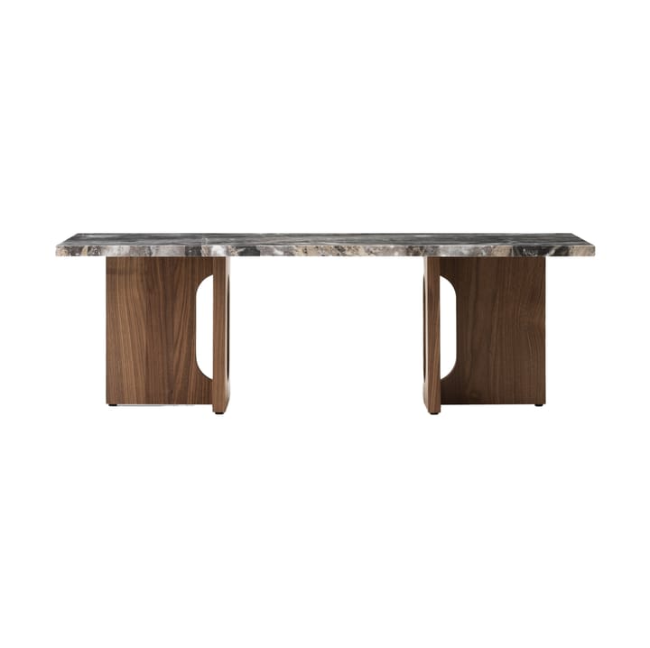 Androgyne loungebord 45x120 cm - Grey galaxy-valnød - Audo Copenhagen