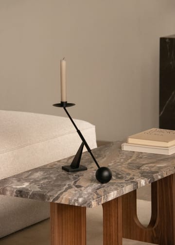 Androgyne loungebord 45x120 cm - Grey galaxy-valnød - Audo Copenhagen