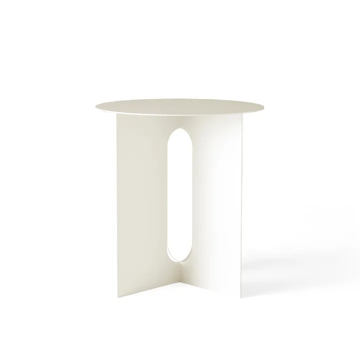 Androgyne sidebord Ø40x43 cm - elfenbenhvid - Audo Copenhagen
