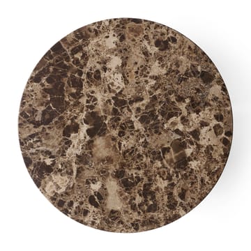 Androgyne sidebord bordplade Ø42 cm - Brun emperador - Audo Copenhagen