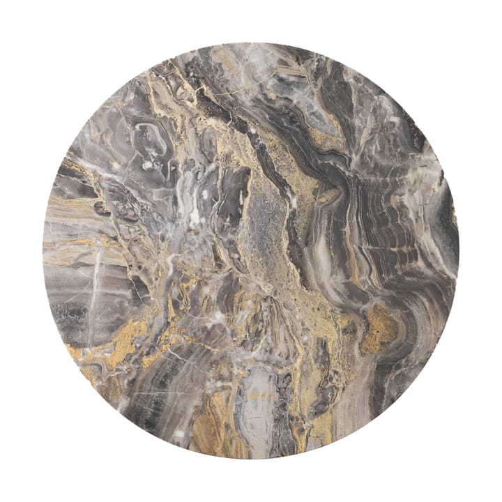 Androgyne sidebord bordplade Ø65 cm - Grey galaxy - Audo Copenhagen