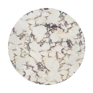 Androgyne sidebord bordplade - Calacatta Viola, Ø65 cm - Audo Copenhagen