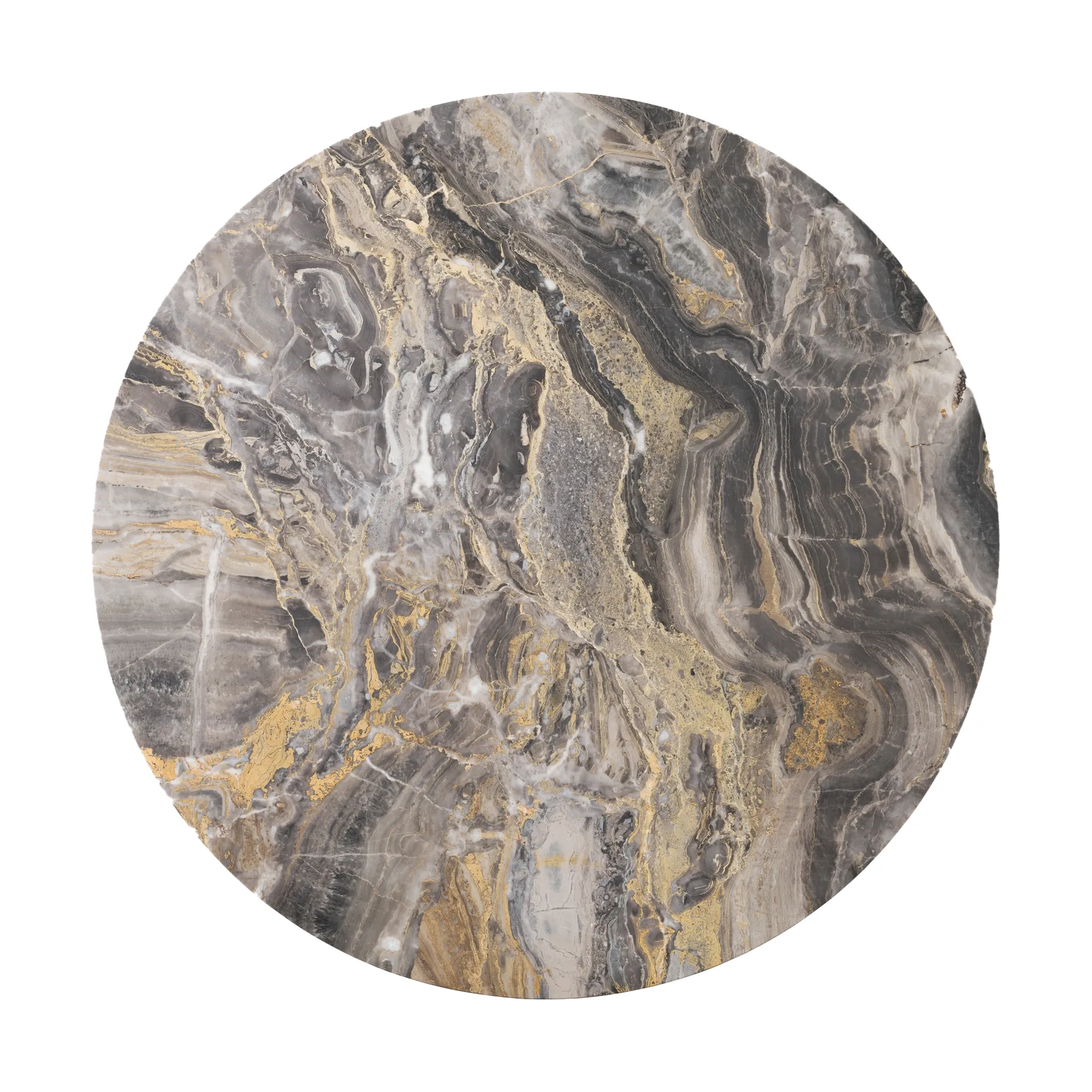 Androgyne sidebord bordplade, Grey galaxy, Ø65 cm Audo Copenhagen