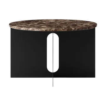 Androgyne sidebord - Emperador marmor-sort stål, Ø65 cm - Audo Copenhagen