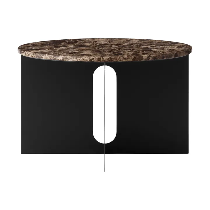 Androgyne sidebord - Emperador marmor-sort stål, Ø65 cm - Audo Copenhagen