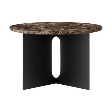 Androgyne sidebord - Emperador marmor-sort stål, Ø65 cm - Audo Copenhagen