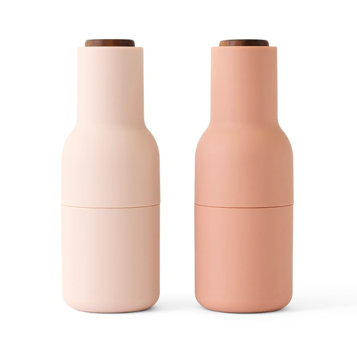 Bottle kværn sæt med 2 stk - Nudes (låg i valnød) - Audo Copenhagen