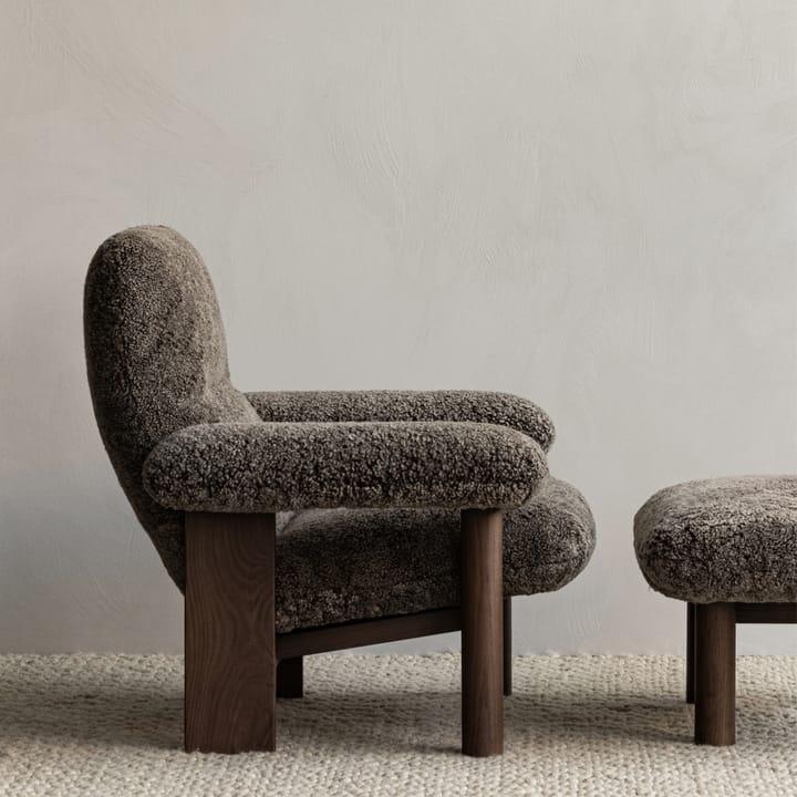 Brasilia lænestol, Dark oak-Root sheepskin Audo Copenhagen
